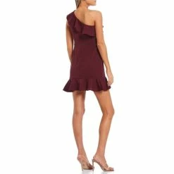 Buy 🔥 B. Darlin One Shoulder Flounce Hem Scuba 👗 Dress Dark Garnet 😍 9 Buy 🔥 B. Darlin One Shoulder Flounce Hem Scuba 👗 Dress Dark Garnet 😍 -B. Darlin shop unnamed file 1120