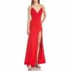 Best deal 💯 B. Darlin Double Spaghetti-Strap High Slit Long Scuba Crepe Gown Red ⭐ -B. Darlin shop unnamed file 1229