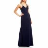Cheapest 🎁 B. Darlin Spaghetti-Strap V-Neck Lace Bra-Back Scuba Crepe Long 👗 Dress Navy 👍 -B. Darlin shop unnamed file 1233
