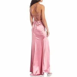 Budget ๐ B. Darlin Spaghetti-Strap Cowl-Neck Lace-Up-Back Cinched Side-Tie Slit Hem Satin Knit Long ๐ Dress Rose โค๏ธ 10 Budget ๐ B. Darlin Spaghetti-Strap Cowl-Neck Lace-Up-Back Cinched Side-Tie Slit Hem Satin Knit Long ๐ Dress Rose โค๏ธ -B. Darlin shop unnamed file 1280