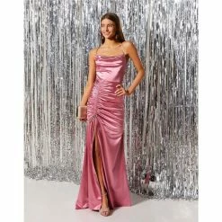 Budget ๐ B. Darlin Spaghetti-Strap Cowl-Neck Lace-Up-Back Cinched Side-Tie Slit Hem Satin Knit Long ๐ Dress Rose โค๏ธ 11 Budget ๐ B. Darlin Spaghetti-Strap Cowl-Neck Lace-Up-Back Cinched Side-Tie Slit Hem Satin Knit Long ๐ Dress Rose โค๏ธ -B. Darlin shop unnamed file 1281