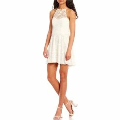 Hot Sale ๐ B. Darlin Sleeveless Halter Neck Lace-Up Back Fit-And-Flare Lace ๐ Dress Off White โ๏ธ 7 Hot Sale ๐ B. Darlin Sleeveless Halter Neck Lace-Up Back Fit-And-Flare Lace ๐ Dress Off White โ๏ธ -B. Darlin shop unnamed file 1358