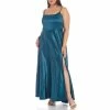 Cheap 🎉 B. Darlin Plus Square Neck Satin Long 👗 Dress Dark Teal 🛒 -B. Darlin shop unnamed file 1388