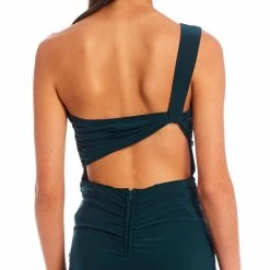 Promo 🔔 B. Darlin One-Shoulder Exposed Back Slit Hem Long 👗 Dress Black ✨ -B. Darlin shop unnamed file 154