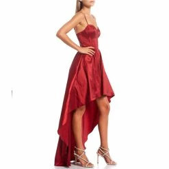 New 😍 B. Darlin Spaghetti Strap Corset Top Taffeta Hi-Low 👗 Dress Ruby Red 🎁 -B. Darlin shop unnamed file 190
