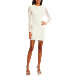 Top 10 ✔️ B. Darlin Round Neck Long Sleeve Open Back Fringe/Sequin Pull-On 👗 Dress White/iridescent 🔥 7 Top 10 ✔️ B. Darlin Round Neck Long Sleeve Open Back Fringe/Sequin Pull-On 👗 Dress White/iridescent 🔥 -B. Darlin shop unnamed file 23