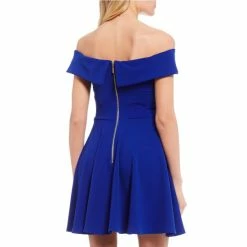 Cheapest 🔔 B. Darlin Off The Shoulder Cap Sleeve Fit-and-Flare 👗 Dress Ivory 🤩 16 Cheapest 🔔 B. Darlin Off The Shoulder Cap Sleeve Fit-and-Flare 👗 Dress Ivory 🤩 -B. Darlin shop unnamed file 234