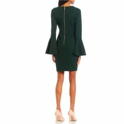 Best reviews of 🧨 B. Darlin Long Bell Sleeve Crew Neck Bodycon 👗 Dress Hunter 🎁 -B. Darlin shop unnamed file 335