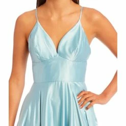 Wholesale 💯 B. Darlin Spaghetti Strap V-Neck Side Slit Satin Long 👗 Dress Azarine 🛒 -B. Darlin shop unnamed file 527