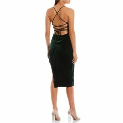 Brand new ✨ B. Darlin Velvet Cowl Neck Round Slit 👗 Dress Hunter 🌟 -B. Darlin shop unnamed file 539