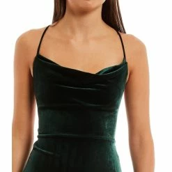 Brand new ✨ B. Darlin Velvet Cowl Neck Round Slit 👗 Dress Hunter 🌟 -B. Darlin shop unnamed file 542