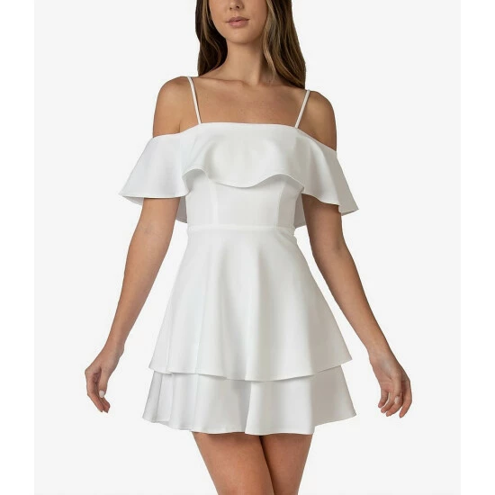 Best Pirce โ B. Darlin Off-The-Shoulder Pop-Over Double Hem Skater ๐ Dress Black ๐คฉ 10 Best Pirce โ B. Darlin Off-The-Shoulder Pop-Over Double Hem Skater ๐ Dress Black ๐คฉ - Image 8