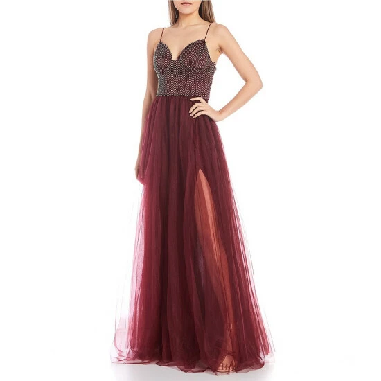 Wholesale ๐ B. Darlin Sleeveless Mini Dot Printed Bra Bodice To Full Tulle ๐ Skirt Ball Gown Burgundy ๐คฉ 3 Wholesale ๐ B. Darlin Sleeveless Mini Dot Printed Bra Bodice To Full Tulle ๐ Skirt Ball Gown Burgundy ๐คฉ