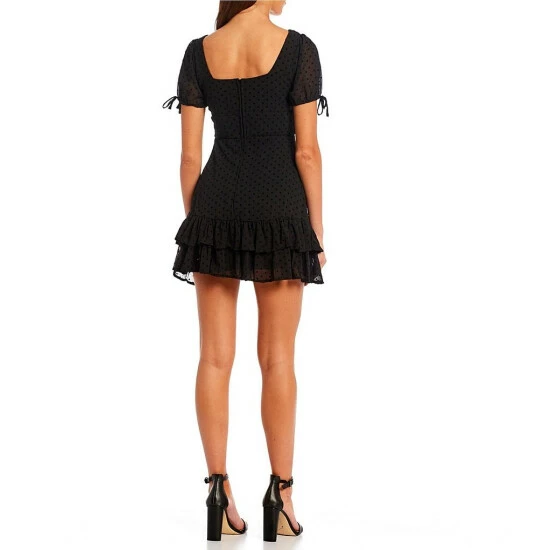 Coupon π₯° B. Darlin Short Sleeve Fit-And-Flare Dotted Mesh π Dress Black β€οΈ 4 Coupon π₯° B. Darlin Short Sleeve Fit-And-Flare Dotted Mesh π Dress Black β€οΈ - Image 2
