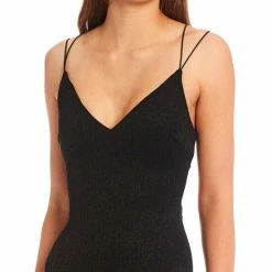 Outlet 🛒 B. Darlin V-Neck Cross Back Glitter 👗 Dress Black/black 🥰 -B. Darlin shop unnamed file 840