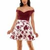 Buy π B. Darlin Sweetheart Neck Off-The-Shoulder Fit-And-Flare Floral π Dress Ivory/burgundy β 2 Buy π B. Darlin Sweetheart Neck Off-The-Shoulder Fit-And-Flare Floral π Dress Ivory/burgundy β -B. Darlin shop unnamed file 852