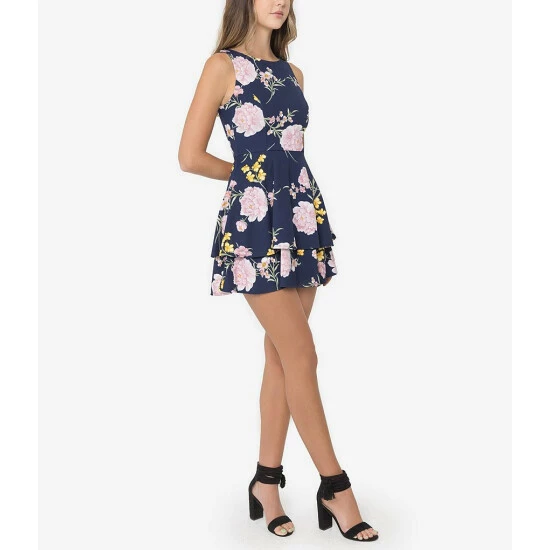 Flash Sale โจ B. Darlin Sleeveless Floral-Printed Fit-And-Flare Double Hem ๐ Dress Blue/multi ๐ 4 Flash Sale โจ B. Darlin Sleeveless Floral-Printed Fit-And-Flare Double Hem ๐ Dress Blue/multi ๐ - Image 2